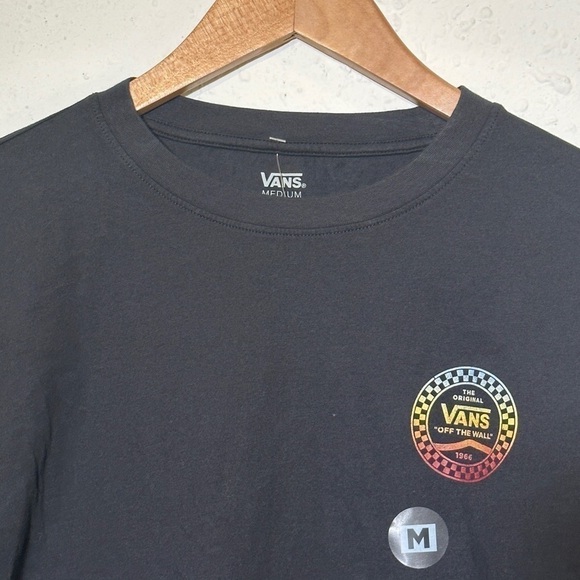 Vans Wind It Cropped Rainbow Graphic Long Sleeve Top Size Medium Women - Picture 2 of 12